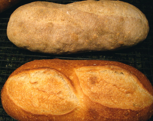 Baking bread with steam