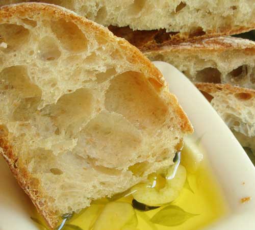 Ciabatta with olive oil