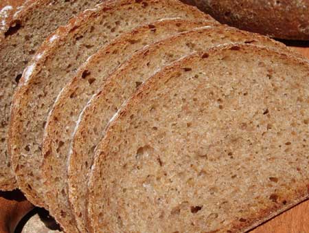 Rye sourdough slices