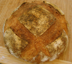 Sourdough baked in Cuisinart Brick Oven