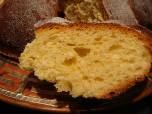 Slice of Pan de Muerto