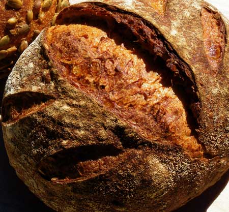 Sweet Potato Sourdough with Pumpkin Seeds