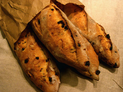 3 Semolina loaves in paper bag