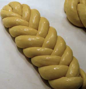 Six-braid before baking