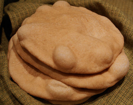 Whole wheat pitas