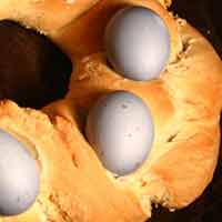 Sourdough Egg Circle on cake and anarchy