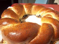 Onion and Poppyseed Purim Ring on The Fresh Loaf