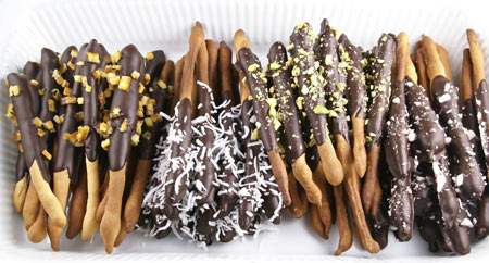 Pocky - chocolate dipped breadsticks