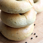 Peppercorn Potato Sourdough Bagels