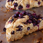 Blueberry Sourdough Scones