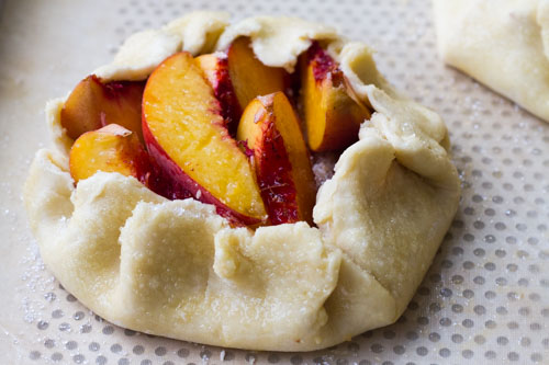 oven-ready peach galette