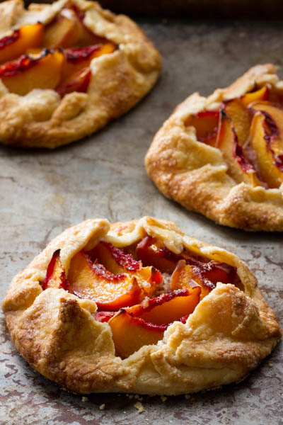 peach galettes (crostata)