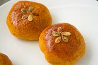 Pumpkin brioche red bean buns