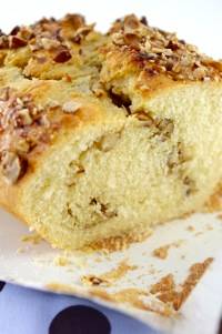 Challah Loaf with Hazelnut Maple Swirl