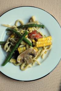 corn pasta primavera