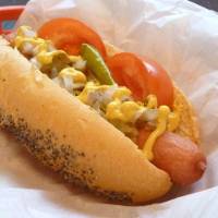 Chicago-Style Hot Dogs in Homemade Buns