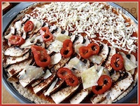 100% whole grain pizza (