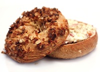 Whole Grain Sourdough Onion Bagels