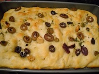 Rosemary and Olive Focaccia