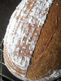 Bread with raisin's natural yeast