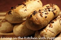 Onion Wheat Submarine Rolls