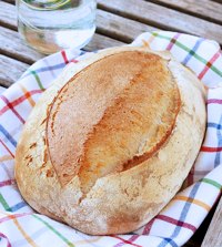 Sparkling water bread