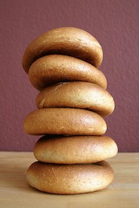 Bagels with old dough