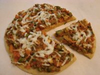 Veggie Garam Masala Pizza  with Whole Wheat Base