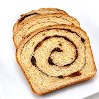 Raisin Cinnamon Swirl Bread