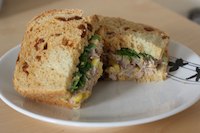 Sundried tomato and pesto bread