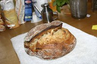 easy no-knead sourdough