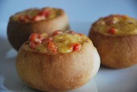 Buns with cheddar and pepper