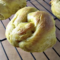 Savory Pumpkin Knot Rolls