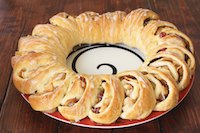 Apple Cranberry Tea Ring