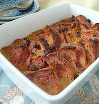 Beet Bread & Butter Pudding