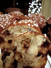 Panettone with Cherries, Chocolate and Pecans