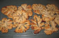 Fougasse with Pears, Bacon and Blue Cheese