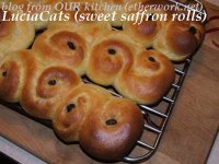 Lucia cats (sweet saffron rolls)