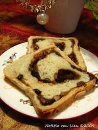 Bread with Christmas swirl