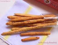 Golden Crunchy Bread Sticks - With Pre-ferment