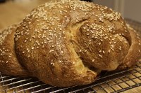 Whole Grain And Emmer Challah With Apples