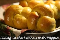 Pumpkin Knot Yeast Rolls