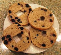 Sourdough Blueberry Bagels