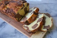 Chai Chocolate Orange Marbled Brioche Loaf