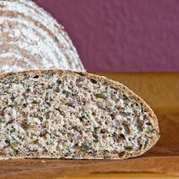 Chives Bread With Linseeds