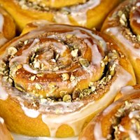 Pumpkin Brioche Cinnamon Rolls