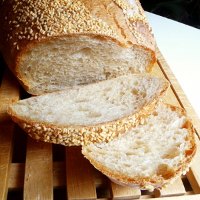 Sesame-topped Wheat Bread