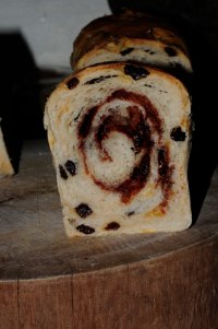 Raisin Swirl With Volcano