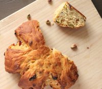 Christmas Stollen Wreath. Vegan