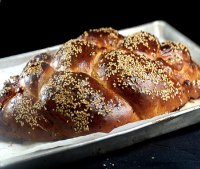 Salted Caramel Apple Sourdough Challah